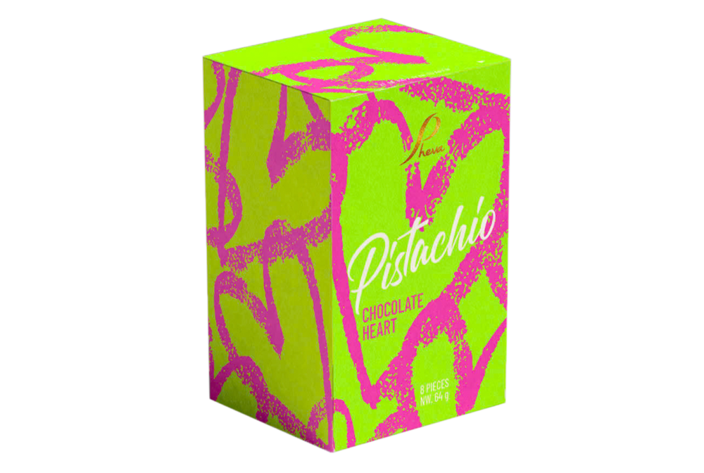 Box 64g – Pistachio Hearts